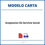 Como Hacer Una Carta De Aceptación De Servicio Social