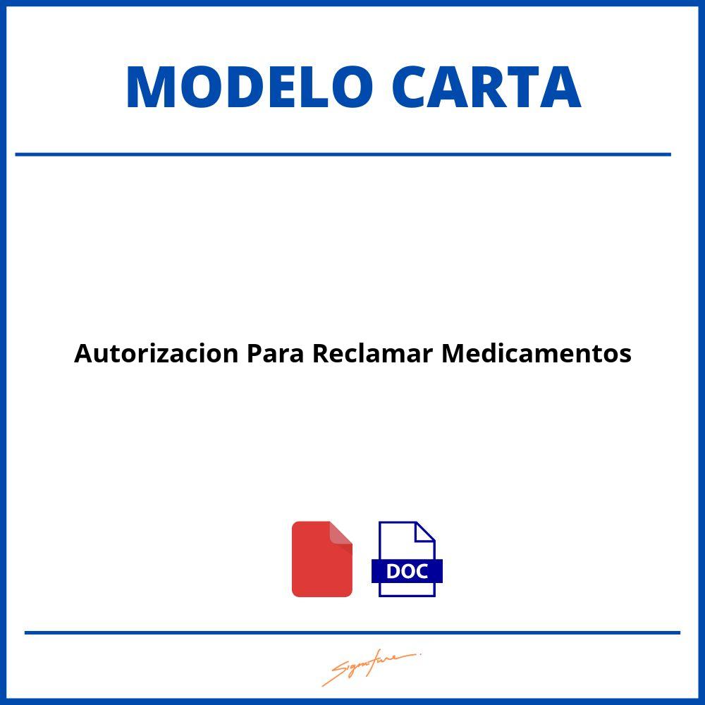 Modelo Carta De Autorizacion Para Reclamar Documentos 0823