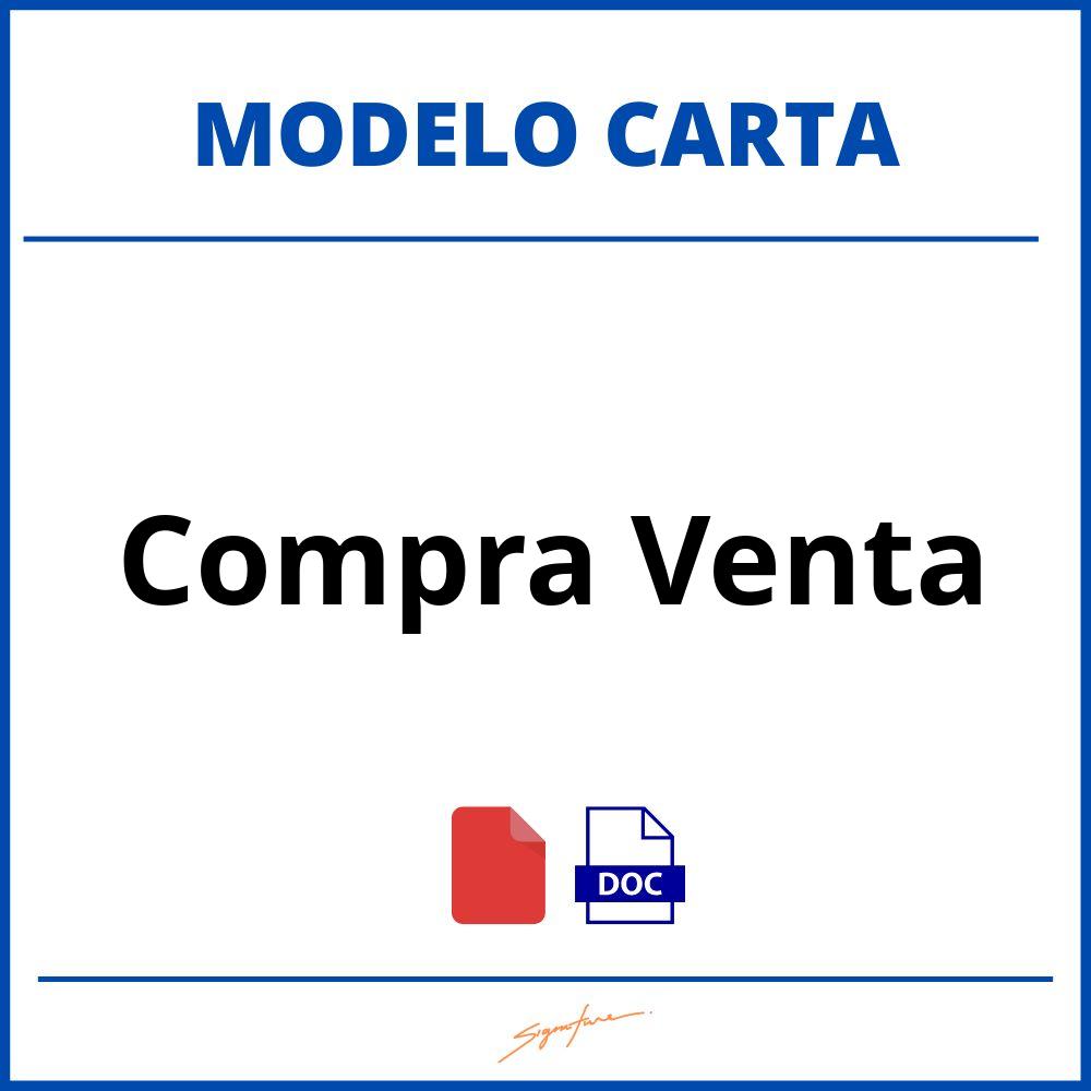 Como Hacer Una Carta De Compra Venta