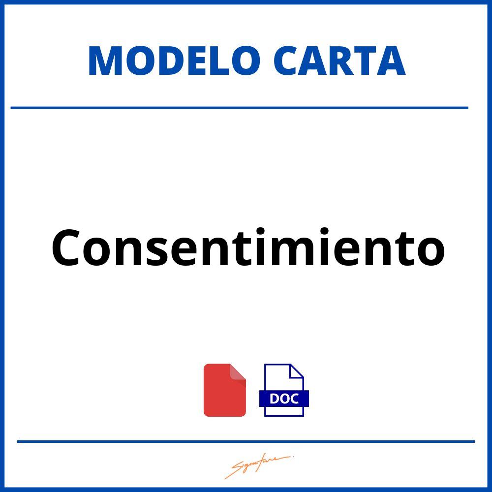 Como Hacer Una Carta De Consentimiento 3640