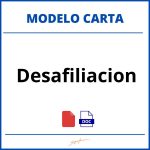 Como Hacer Una Carta De Desafiliacion