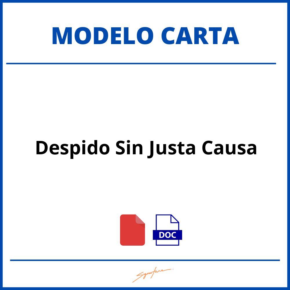 Como Hacer Una Carta De Despido Sin Justa Causa 2457