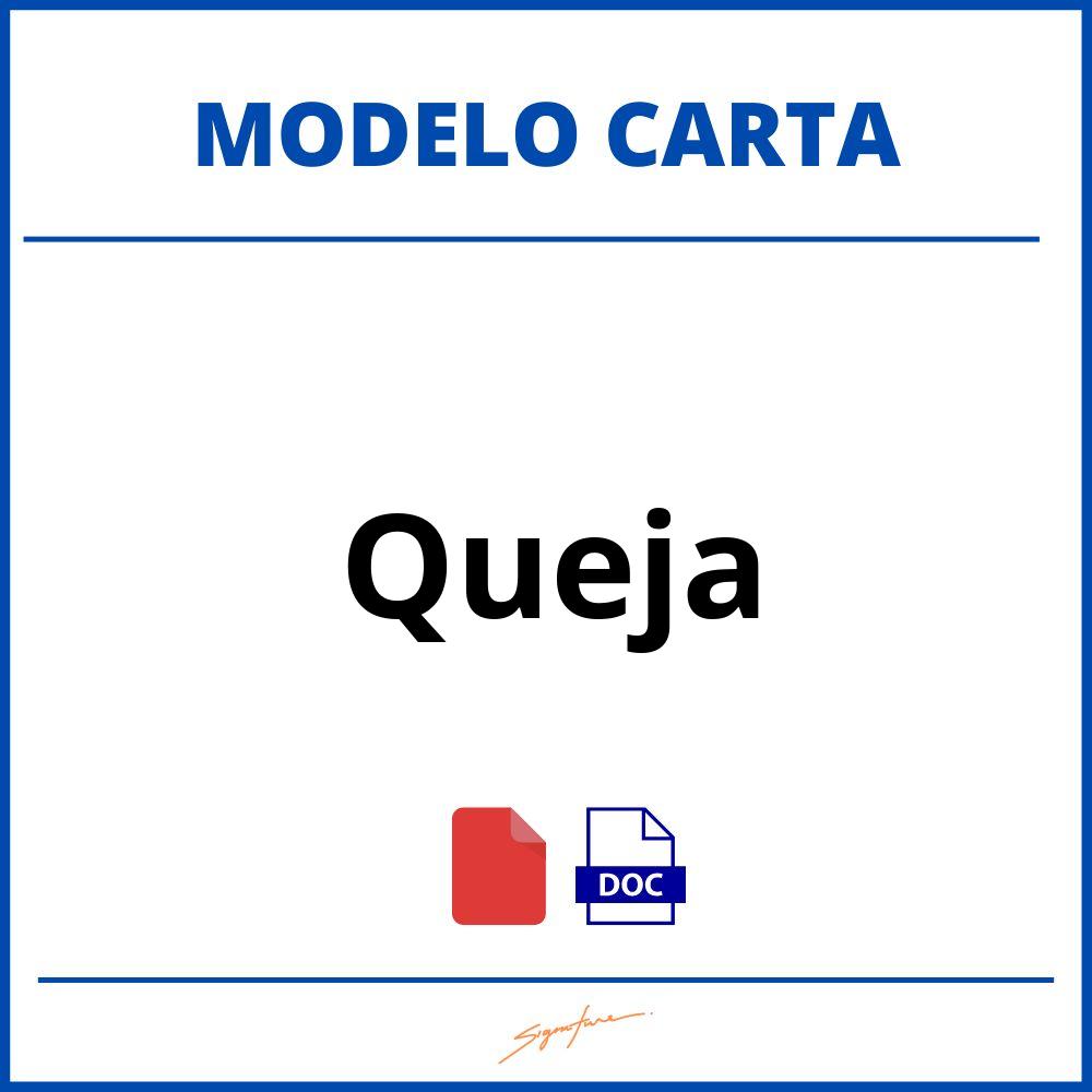 Carta De Queja