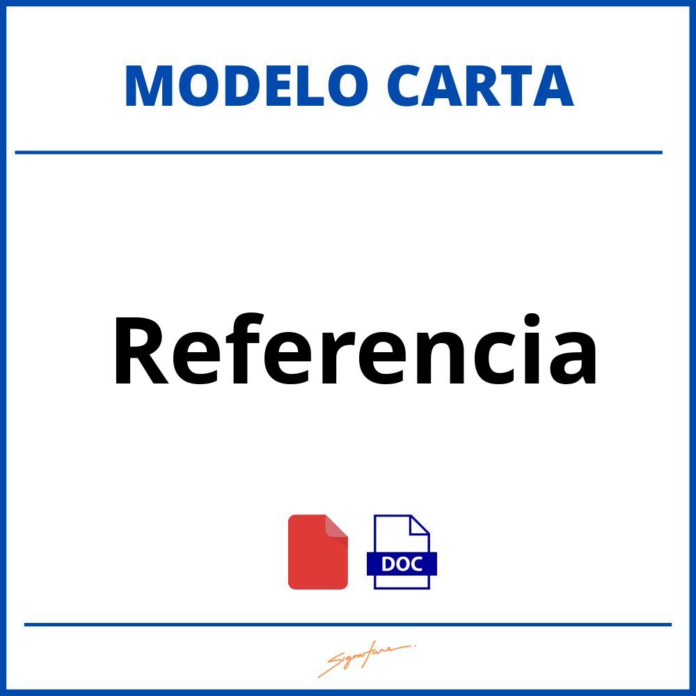 Carta De Referencia