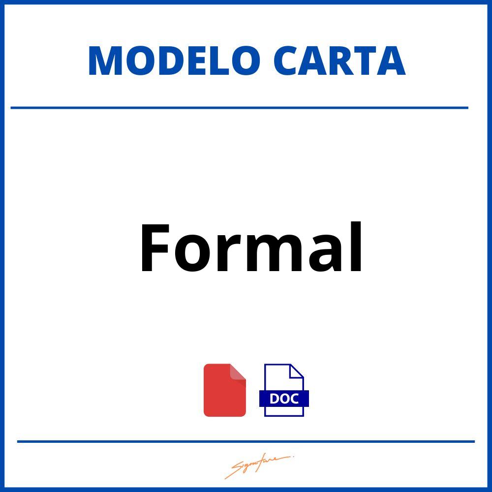 Top 67 Imagen Modelo Carta Formal Abzlocalmx 7396