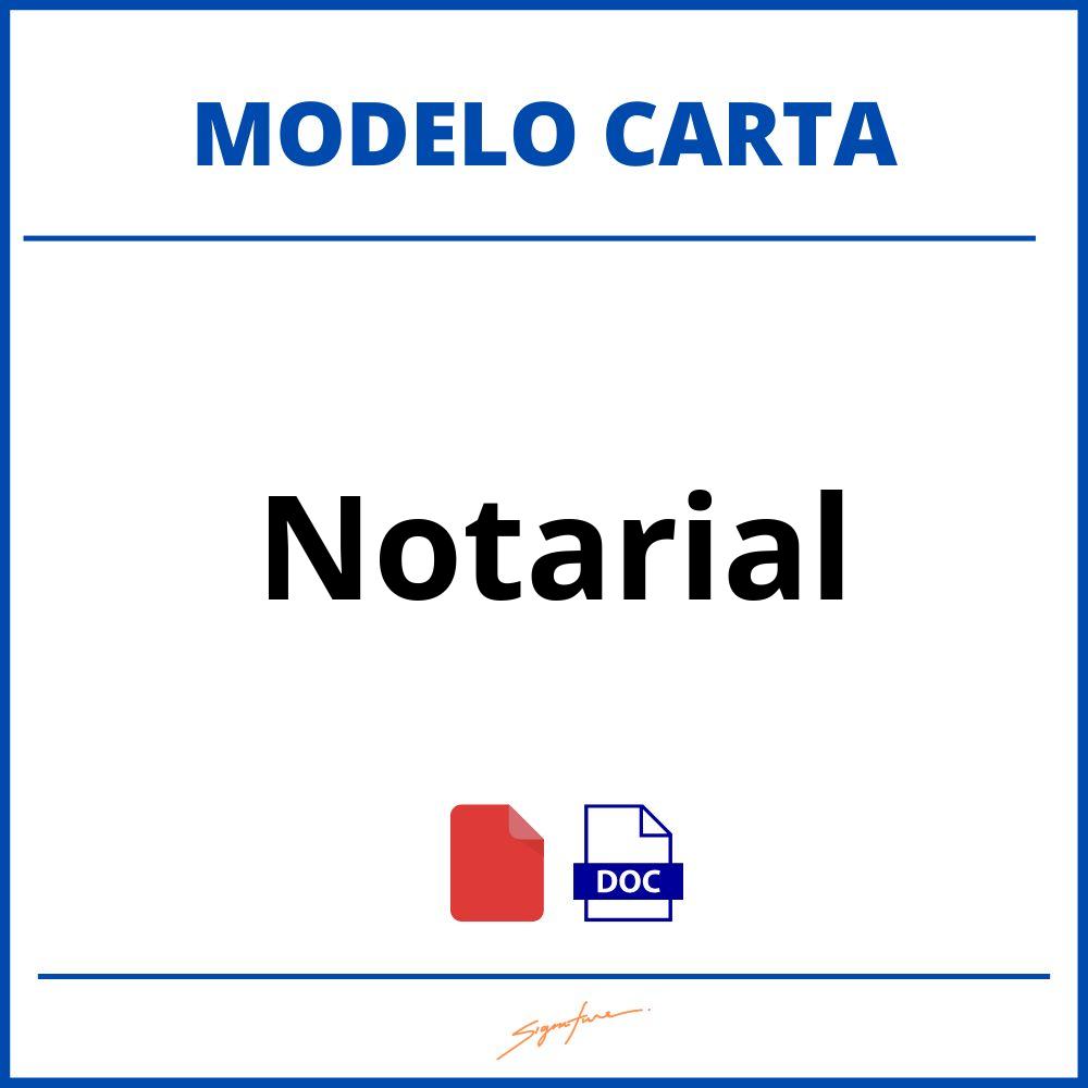 Carta Notarial