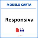 Como Hacer Una Carta Responsiva