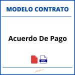 Como Hacer Un Contrato De Acuerdo De Pago