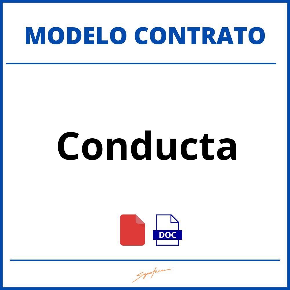 Contrato De Conducta