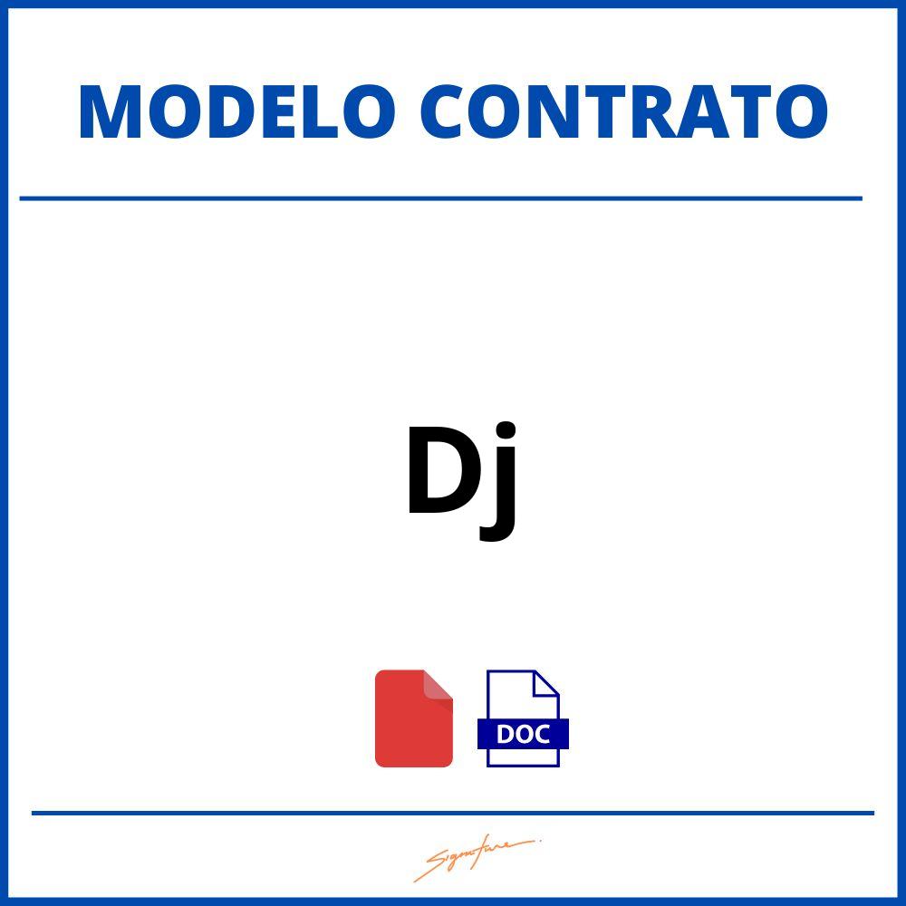 Contrato De Dj