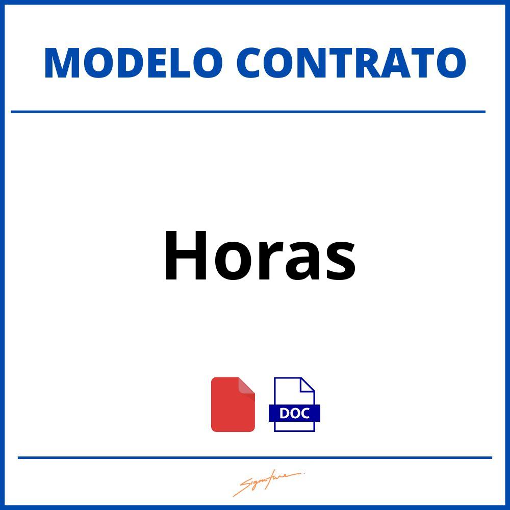 Contrato Por Horas