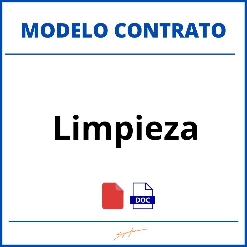 Contrato De Limpieza