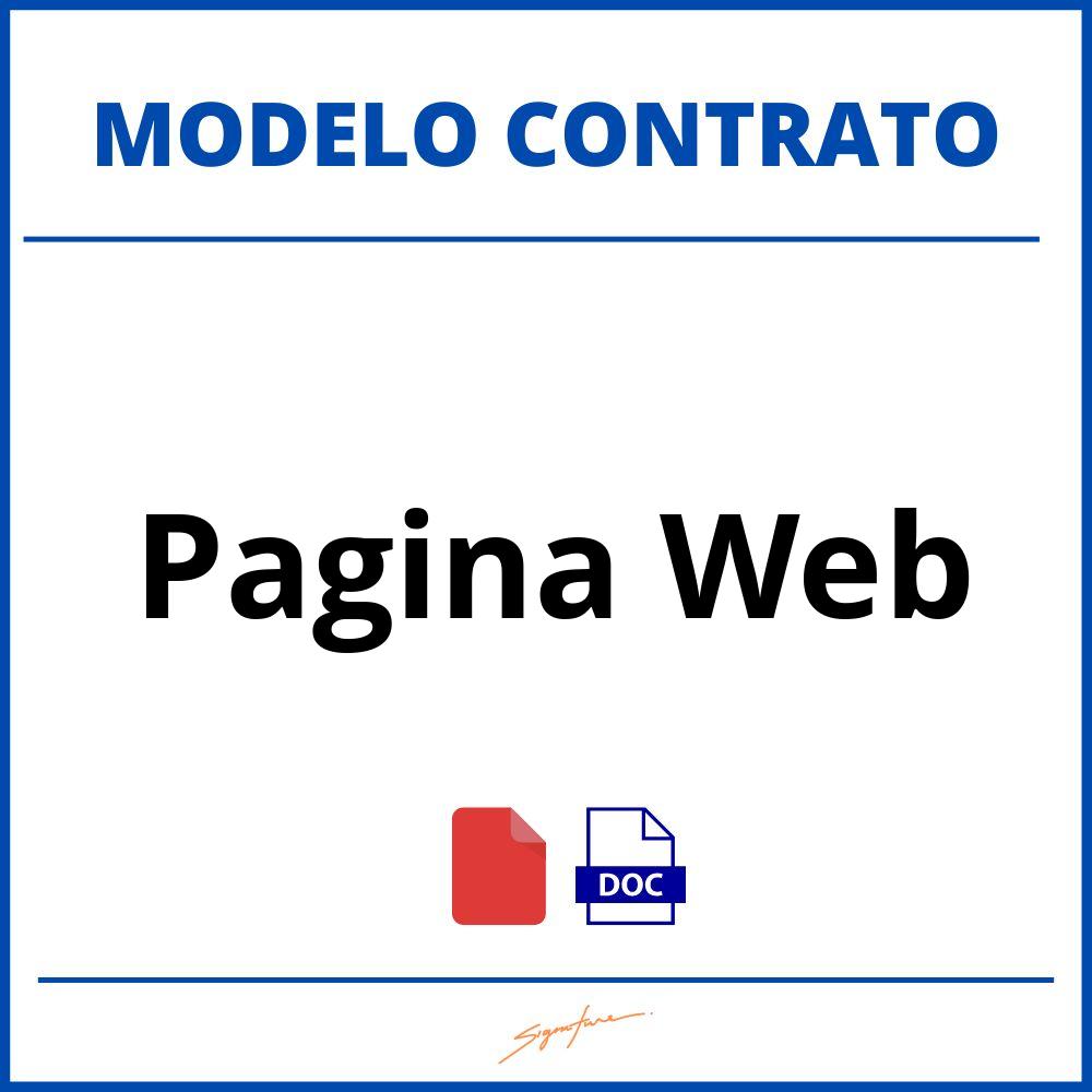 Contrato De Pagina Web