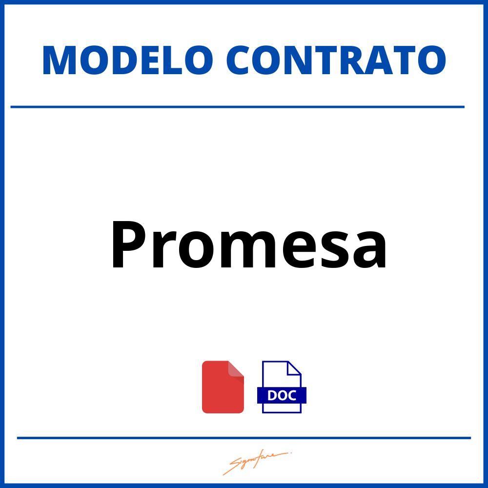 Como Hacer Un Contrato De Promesa Modelo 0214