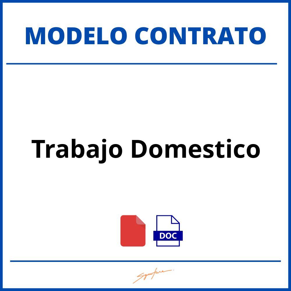 Contrato De Trabajo Domestico