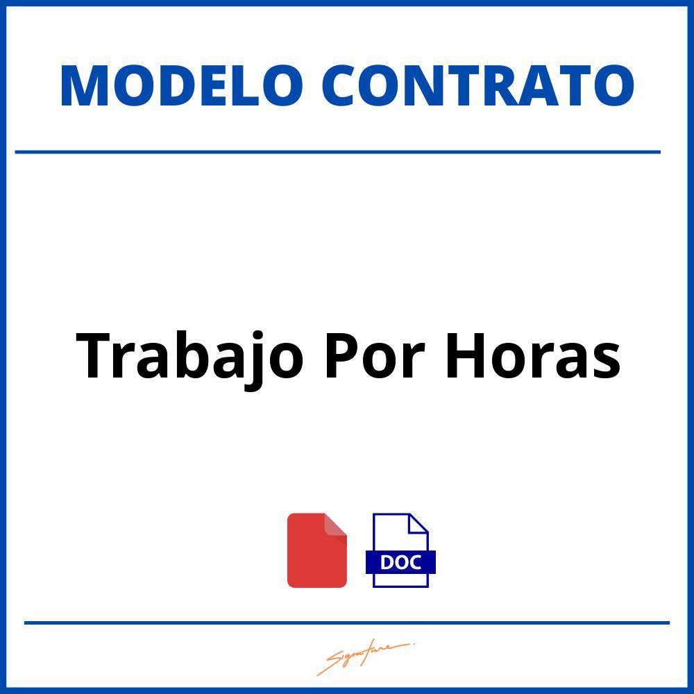 Contrato De Trabajo Por Horas